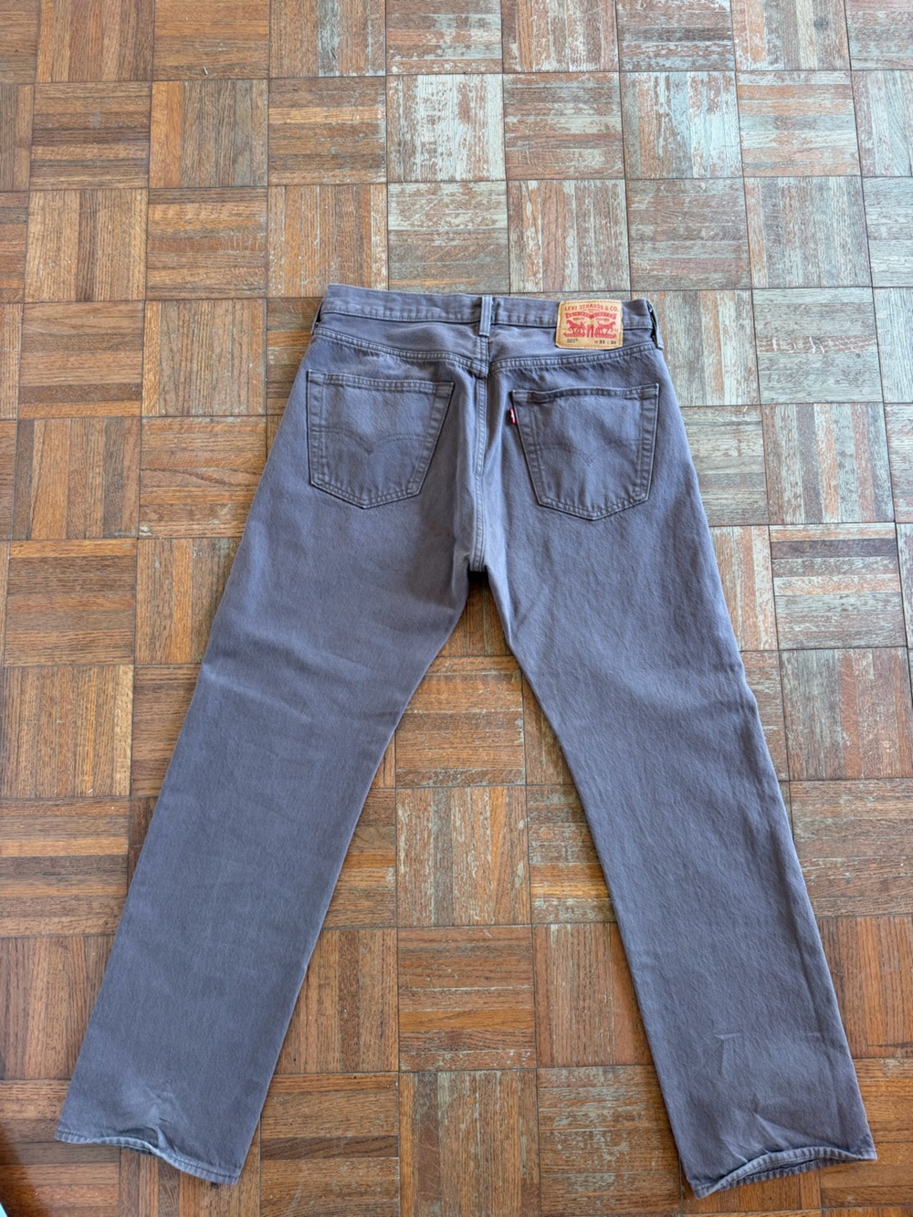 Levi's 501 Straight Leg Jeans Brown